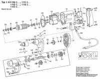 Bosch 0 601 113 141 Drill 110 V / GB Spare Parts